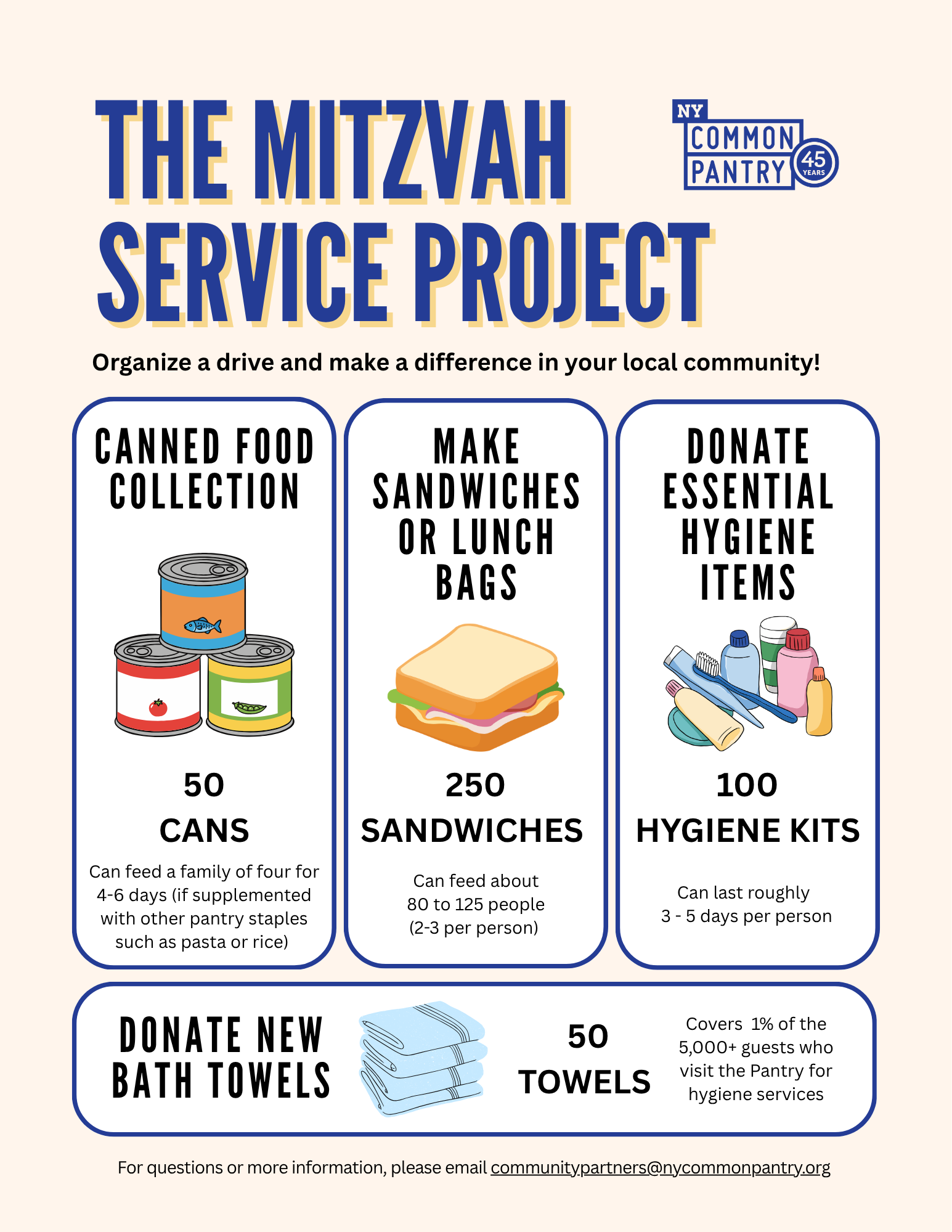 Mitzvah Service Project Mitzvah Service Project